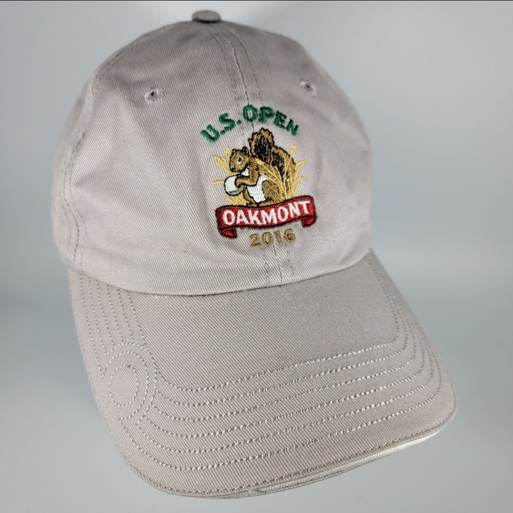 US Open Oakmont PA 2016 Golf Hat USGA Member Strapback PGA Tour Beige Cap NWOT